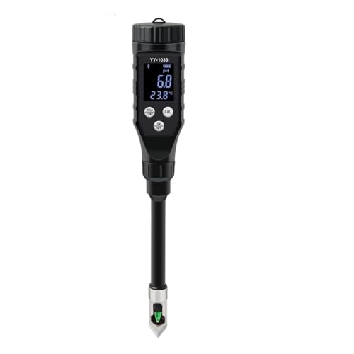 MINING Bodentester, Smart Boden PH Temp Meter YY-1033 Garten Topfpflanzen Säure Datenlogger Monitor for Obstgarten Begrünung Farmen, Hohe Empfindlichkeit von MINING