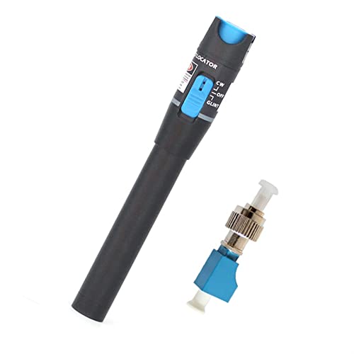 MINING Fasertester, 30mw rot Lichtquelle Optische Faserprüflichtstift rot Lichtpass Lichtstift Lc. Anschlussadapter-Kombination.,Multifunktion von MINING