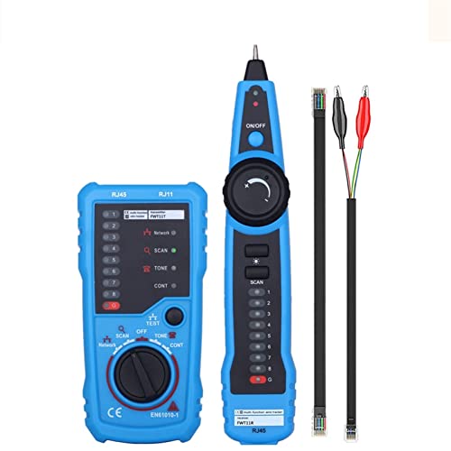 MINING Fasertester, Fwt11. Hohe Qualität RJ11 RJ45. Cat5 Cat6 Telefonkabel Tracker Toner Ethernet Lan Netzwerkkabel-Tester-Finder,Multifunktion(FWT11) von MINING