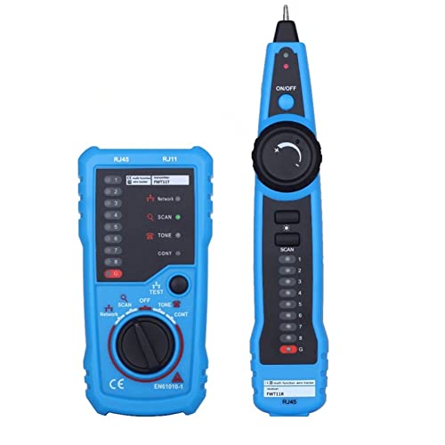 MINING Fasertester, Fwt11. Netzwerkkabelprüfgerät. RJ11 RJ45. Telefonkabel Tracker Tracer Toner Ethernet Lan Linienfinder (Pack von 15),Multifunktion von MINING