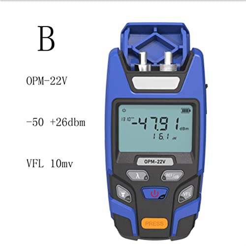 MINING Fasertester, Mini 4 in 1 Multifunktionsfaser optischer Leistungsmessgerät Ftth. Optischer Faser-Tester Opm Sichtfehler-Locator-Netzwerkkabel-Test VfL.,Multifunktion(OPM-22V B) von MINING