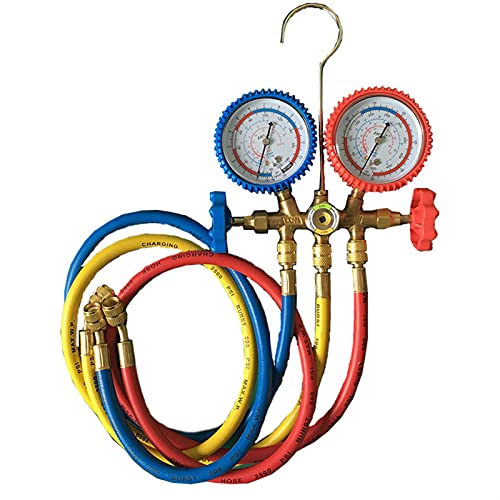 Manometer-Kühlkühlkopf-Druckkrümmer-Tester-Messgerät HVAC. Temperatur Tester Klimaanlage Reparaturwerkzeug,Präzise Anpassung von MINING