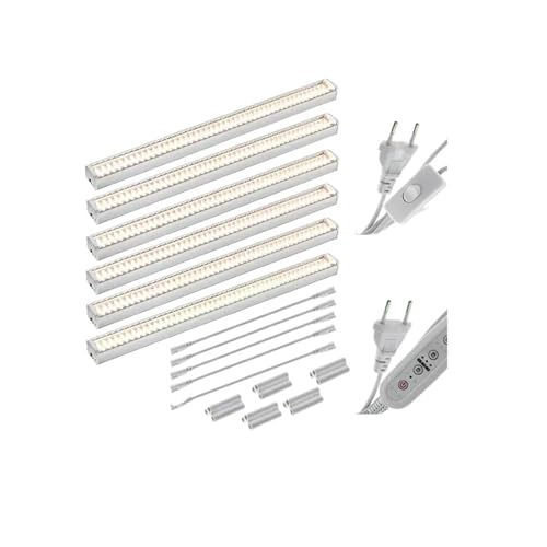 Pflanzenlampen, 1/2/4/6PCS Voll-LED-Wachstumslichter for wächshauspflanzen, müse, Blumen, Fülllicht, erdlose Anbaulampen(4000K-6PCS) von MINING