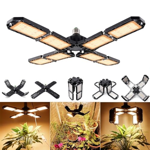 Pflanzenlampen, 300W 672 LEDs Wachsen Licht LED Pflanzen Phytolamp Volle Faltbare Wachstums Lampe for Zimmerpflanzen Blüte Blüte garten von MINING