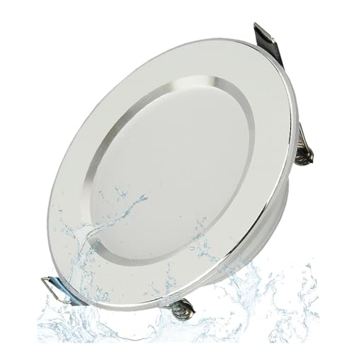 Pflanzenlampen, 4 Stück wasserdichtes, fahrerloses LED-Downlight 5 W 7 W 9 W 12 W 15 W, AC-Kronleuchter im Europa-Stil, Downlight for Küche und Badezimmer(Warm White,NO_8W) von MINING