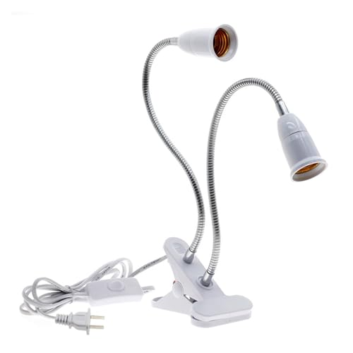 Pflanzenlampen, E27 18 W Voll-LED-Wachstumslicht, sonnenähnliche Phytolamp-Glühbirne for Pflanzen, Blumen, wächshaus, Zelt, Hydrokultur(2 E27 Clip) von MINING