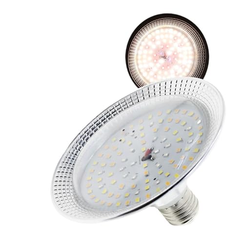 Pflanzenlampen, E27 18 W Voll-LED-Wachstumslicht, sonnenähnliche Phytolamp-Glühbirne for Pflanzen, Blumen, wächshaus, Zelt, Hydrokultur(Natural Light) von MINING