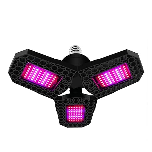 Pflanzenlampen, LED-Pflanzensamen-Wachstumslicht E27 Vollspektrum-LED-Scheibe-Wachstumszeltbirne Led-Wachstumszeltbirne(3 Leaf - 108 LEDs) von MINING