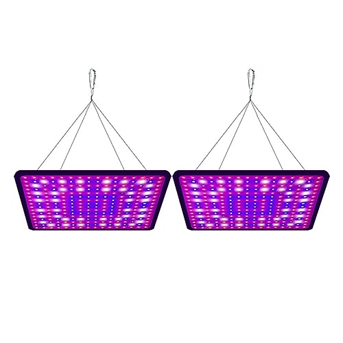 Pflanzenlampen, LED-Vollspektrum-Wachstumslicht 1000 W Zimmerpflanzenlampe for Gewächshaus-Hydrokultur-Gemüseblumen-Wachstumszelt(Full Spectrum x2) von MINING