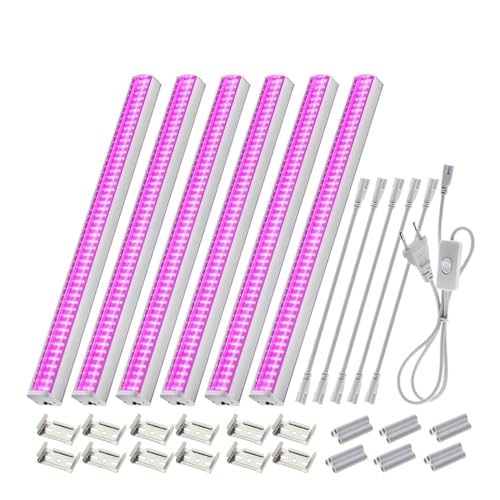 Pflanzenlampen, Wachsen Licht 100V-265V Voll LED Bar Licht for Pflanzen 53cm Phyto Lampe Mit Anschluss Draht Sonnenschein 4000K 380-780nm(380-750nm 6pcs) von MINING