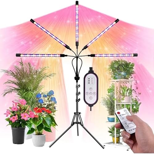Pflanzenlampen, Wachstumslichter, Pflanzen 5-Kopf-Pflanzenlicht for Zimmerpflanzen, LED-Voll-Wachstumslicht, Pflanzenwachstumslicht mit 60-Zoll-Stativ Pflanzenlampen, Wachstumslichter, Pflanzen 5-Kopf-Pflanzenlicht for Zimmerpflanzen, LED-Voll-Wachstumslicht, Pflanzenwachstumslicht mit 60-Zoll-Stativ von MINING