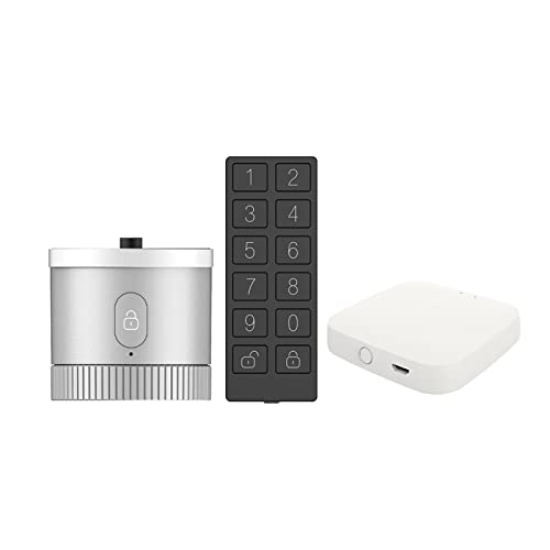 Smart Lock, Bluetooth-Türschloss Bank-Verschlüsselungssensor for Entsperren der Tuya Smart APP-Fernsprachsteuerung für die Haustür(Lock Keypad HUB) von MINING