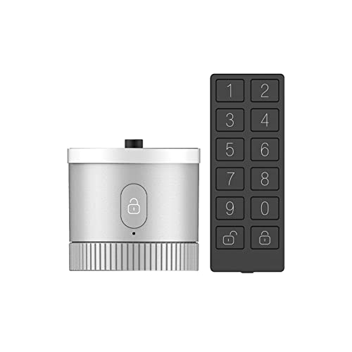 Smart Lock, Bluetooth-Türschloss Bank-Verschlüsselungssensor for Entsperren der Tuya Smart APP-Fernsprachsteuerung für die Haustür(Lock and Keypad) von MINING