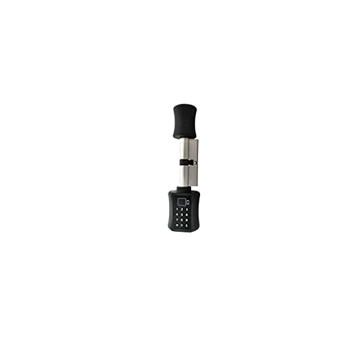 Smart Lock, Bluetooth-Zylinder TUYA-App-Passwort Fingerabdruck Biometrisches Elektronisches Intelligentes Türschloss Digitaler Tastaturcode Keyless Lock für die Haustür(Noir,115mm) von MINING