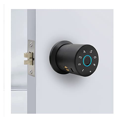 Smart Lock, Smart Fingerprint Digit Round Knob Schwarz C-Level-Sicherheitsschlüssel Elektronisches Türschloss APP for Entsperren für die Haustür Smart Lock, Smart Fingerprint Digit Round Knob Schwarz C-Level-Sicherheitsschlüssel Elektronisches Türschloss APP for Entsperren für die Haustür von MINING
