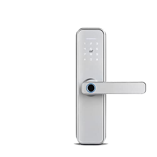 Smart Lock, Tuya Biometric Fingerprint Smart Door Locker Hotel Keyless Entry Home Handle App Unlock Digital Intelligent Lock für die Haustür(5572) von MINING
