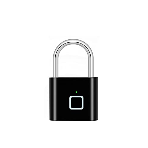 Smart Lock, Tuya Smart Fingerprint Vorhängeschloss Elektronisches Türschloss APP Remote Unlock Wasserdichter Sicherheitsschutz für die Haustür(Tuya 2) von MINING