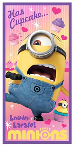 Minion Bath Towel Beach Towel Despicable Me 70 x 140cm Has Cupcake Knows Karate Minions by Universal Studio von MINIONS