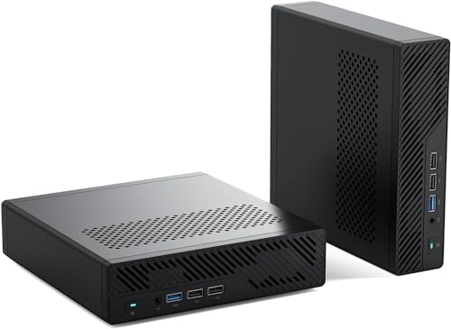 MINIS FORUM MS-01 Mini Workstation Intel Core i5-12600H (vPro Enterprise Support) Mini PC,2X 10Gbps SFP+/2X 2.5G RJ45/2x USB4/HDIM/1x PCIe4.0x16 Slot/Support 3X M.2 2280/22110/U.2 SSD,Pas de RAM/SSD von MINIS FORUM