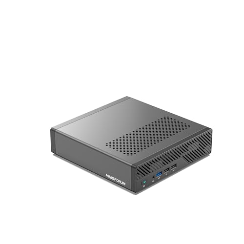 MINIS FORUM MS-01 S1390 Mini PC Intel Core i9-13900H (vPro Enterprise Support) 32Go DDR5 1TB SSD Mini Workstation 2X 10Gbps SFP+/2X 2.5G RJ45/2x USB4/HDIM/Support 3X M.2 2280/22110/U.2 SSD von MINIS FORUM