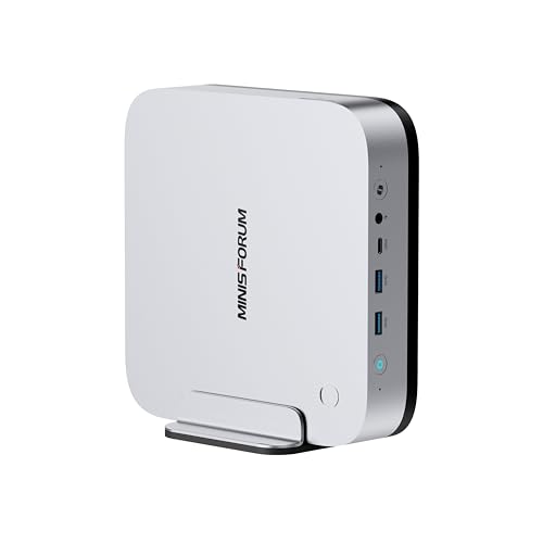 MINIS FORUM AI X1 Pro Mini PC, AMD Ryzen AI 9 HX370 (12 Kerne/24 Threads, bis zu 5,1 GHz) und AMD Radeon 890M, 96GB DDR5, 2TB PCIe 4.0 SSD, 4K Quad Display, Dual LAN 2.5/WiFi 7/BT 5.4/Oculink von MINIS FORUM