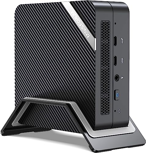 MINIS FORUM UM773 Lite Mini-PC AMD Ryzen 7 7735HS mit 4,75 GHz AMD Radeon-Grafik, 2 x HDMI, 1 x USB4, 1 x USB C, 4 x USB A, WiFi 6, BT5.2, ohne RAM/SSD von MINIS FORUM