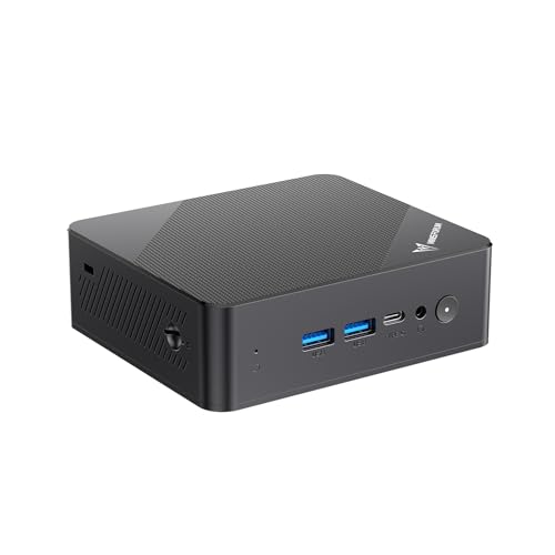 MINIS FORUM UN100P Mini-PC, Intel Alder Lake der 12. Generation – N100, 16 GB DDR4 RAM 512 GB PCIe SSD, 2 x HDMI 2.1 TMDS/USB-C, 4 x USB-Anschlüsse, WiFi 6, BT5.2, 2,5 G RJ45 von MINIS FORUM