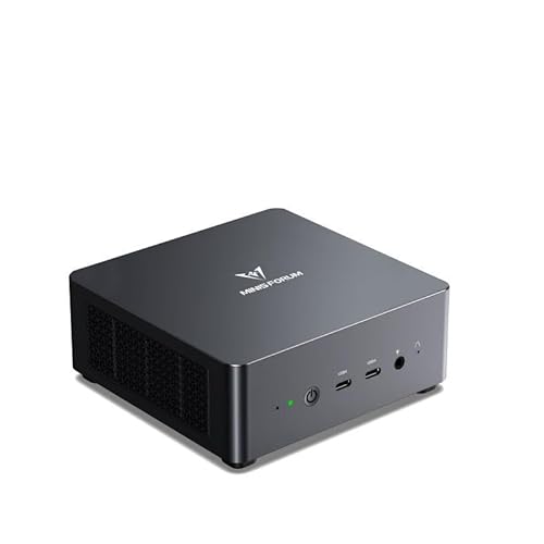 MINIS FORUM Venus UM790 Pro Mini-PC AMD Ryzen 9 7940HS, genau 5,2 GHz, 64 GB DDR5 1 bis SSD mit AMD Radeon 780M, 4X USB3.2, 2X USB4, 2X HDMI 2.1, 2X PCIe4.0, Wi-FI 6E /BT5.3, RJ45 2,5 G von MINIS FORUM