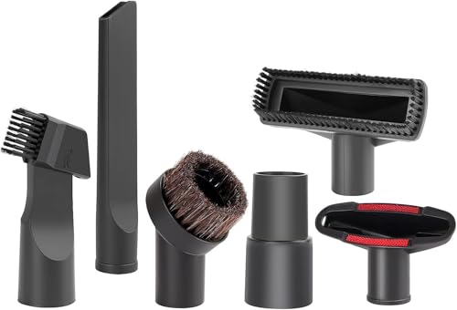 6 Stück Staubsauger Aufsätze, Staubsauger Bürste und Düsen Set für Sauger mit 32-35mm Durchmesser, Staubsauger Aufsatz mit Saugbürste, Sofa-Saugkopf, Flachsaugkopf, Polsterdüse Matratzendüse Fugendüse von MINISOISO