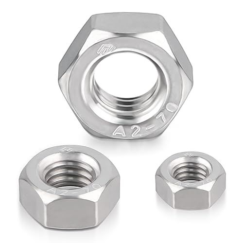 MINISOISO DIN934 Sechskantmuttern M4, 100-Stk Sicherungsmuttern Edelstahl, Echskantmuttern Set, M4 Standard Muttern, Sechskant Stoppmuttern Kontermuttern Edelstahlmutter, Regelgewinde und Langlebig MINISOISO DIN934 Sechskantmuttern M4, 100-Stk Sicherungsmuttern Edelstahl, Echskantmuttern Set, M4 Standard Muttern, Sechskant Stoppmuttern Kontermuttern Edelstahlmutter, Regelgewinde und Langlebig von MINISOISO