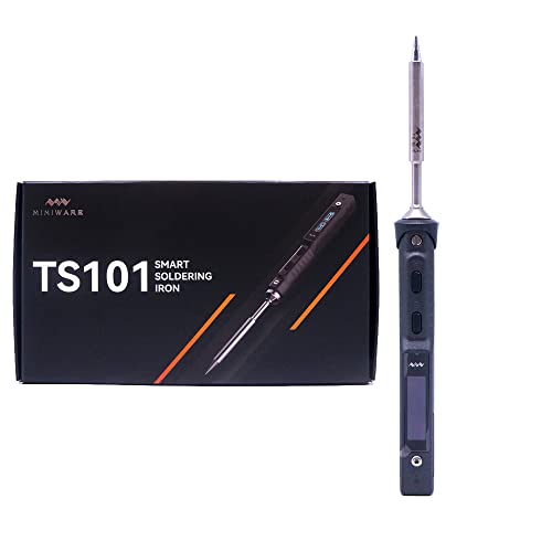 MINIWARE TS101 Lötkolben Schweißgerät B2 Tips Tragbar Digit DC5525 USB-C 90W Temperatur Einstellbar 50-400℃ Original Digital OLED Programmierbar von MINIWARE