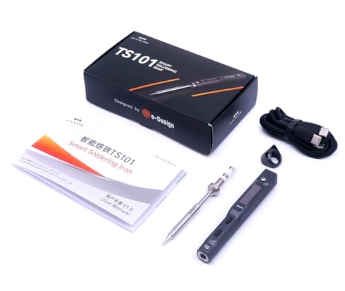 MINIWARE TS101 Lötkolben Schweißgerät B2 Tips Tragbar Digit DC5525 USB-C 90W Temperatur Einstellbar 50-400℃ Original Digital OLED Programmierbar von MINIWARE