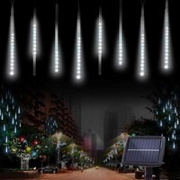 Minkurow - 10 Röhren 30 cm 360 led Solar Meteor Regenlichter, Lichterketten wasserdichtes Weihnachtslicht für den Außenbereich für Weihnachten, von MINKUROW