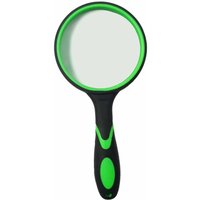 10-fache Leselupe mit rutschfestem Weichgummigriff mit 75-mm-Lupe und bruchsicherem Spiegel (Grün/Orange) – Grün Hiasdfls von HIASDFLS