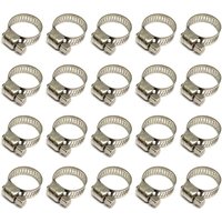 20 Stück Schlauchschellen, verstellbare Schlauchschellen 12–20 mm, Schlauchschellen aus Edelstahl 304, Metallschlauchschellen, für Schläuche, 20 Stück Schlauchschellen, verstellbare Schlauchschellen 12–20 mm, Schlauchschellen aus Edelstahl 304, Metallschlauchschellen, für Schläuche, von MINKUROW