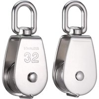 2er-Pack 32 mm M32 304 Edelstahl-Riemenscheiben – einzelne Riemenscheibe mit maximaler Belastung von 250 kg – für den Innen- und Außenbereich 2er-Pack 32 mm M32 304 Edelstahl-Riemenscheiben – einzelne Riemenscheibe mit maximaler Belastung von 250 kg – für den Innen- und Außenbereich von MINKUROW