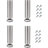 4er-Set verstellbare Möbelbeine, 35 cm lang, extra dick, aus Edelstahl, Möbelbeine für Couchtisch, Fernsehschrank, Badezimmerschrank, Stützbeine 4er-Set verstellbare Möbelbeine, 35 cm lang, extra dick, aus Edelstahl, Möbelbeine für Couchtisch, Fernsehschrank, Badezimmerschrank, Stützbeine von MINKUROW
