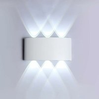 6W LED-Wandleuchte, 4000K warmweißes Licht, wasserdichte Wandleuchte, dekoratives Licht für Schlafzimmer, Flur, Wohnzimmer, Treppenhaus, Hotelbar von MINKUROW