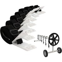 Minkurow - 8er-Pack Pool-Solarabdeckungsrollengurte und Clips für Hohlrohre von MINKUROW