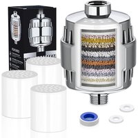 Chlor-Duschfilter, 20-stufiger Duschfilter, Anti-Kalk-Duschfilter, Duschfilter, Duschkopf-Wasserfilter zur Entfernung von Chlor und Schwermetallen Chlor-Duschfilter, 20-stufiger Duschfilter, Anti-Kalk-Duschfilter, Duschfilter, Duschkopf-Wasserfilter zur Entfernung von Chlor und Schwermetallen von MINKUROW