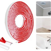 Flexible selbstklebende Zierleiste, 5 m, wasserdicht, Viertelstab-Zierleiste, PVC-Viertelstab, selbstklebend, weiß, PVC-Viertelstab, Kunststoff, Flexible selbstklebende Zierleiste, 5 m, wasserdicht, Viertelstab-Zierleiste, PVC-Viertelstab, selbstklebend, weiß, PVC-Viertelstab, Kunststoff, von MINKUROW