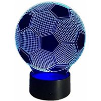 Minkurow - Fußball Geschenk für Jungen Kinder Mädchen, Fußball Nachtlicht für Kinder 3D optische Täuschung Lampe Schlafzimmer Dekoration 16 von MINKUROW