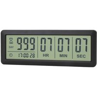 Minkurow - inkurow Digitaler Countdown-Timer – AY4053-Schwarz Upgrade Große 999-Tage-Countdown-Uhr für Hochzeiten im Ruhestand von MINKUROW