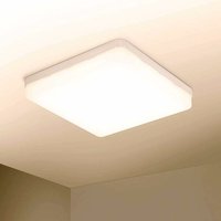 LED-Deckenleuchte für Schlafzimmer, 36 W, quadratische LED-Deckenleuchte 23 x 23 cm, 4350 lm, LED-Deckenleuchte für Küche, Warmweiß 3000 K, von MINKUROW