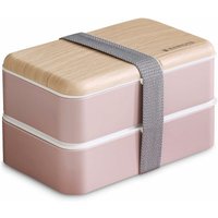 Minkurow - Lunchbox, Lunchbox mit 2-lagigem Besteck, japanisches Bento für Kinder oder Erwachsene, für Schule oder Arbeit mit Essstäbchen-Löffel von MINKUROW