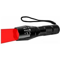 MINKUROW Rote Taschenlampe, Jagd-Taschenlampe mit Rotlicht-Signal-Taschenlampen 1 Modus Zoombare rote taktische Taschenlampe für von MINKUROW