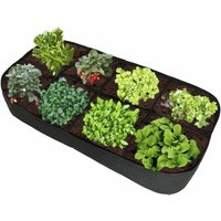 MINKUROW Set mit 8 Stoff-Pflanzkästen, 30 cm hoch, rechteckig, 180 cm Länge x 90 cm Breite, atmungsaktiver Stoff-Pflanzsack für Gemüse, Kräuter und von MINKUROW