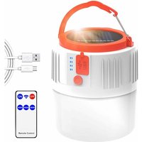 MINKUROW Solar/USB Wiederaufladbare Led Camping Laterne Tragbare Lampe mit Fernbedienung, Wasserdichte IP45 2200Mah Power Bank Hängelampe für von MINKUROW