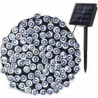 MINKUROW Solar Lichterkette, 22m 200 LEDs Wasserdichte Weihnachtslichterkette, 8 Beleuchtungsmodi Dekorative Lichter für Garten, Terrasse, Zaun, von MINKUROW