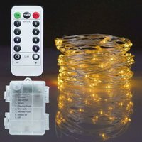 10m led Batterie Box Wasserdicht Kupferdraht Lichterkette (Warmes Licht) - Minkurow von MINKUROW